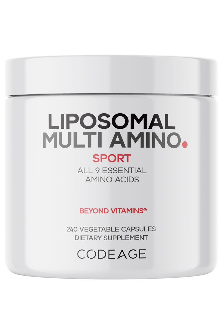 Liposomal Multi Amino BCAA & EAA Supplement, Main, color, White