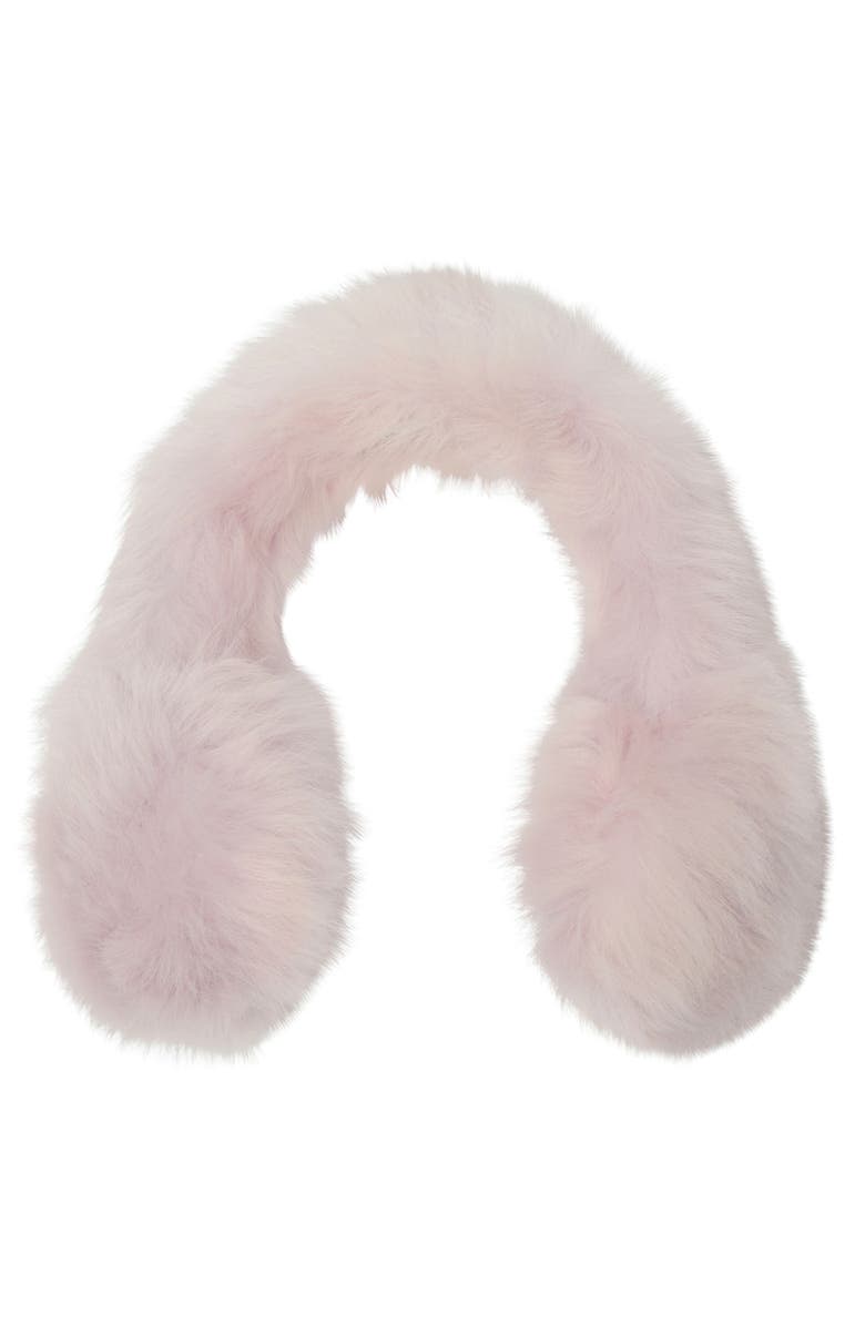Burberry Genuine Shearling Earmuffs, Alternate, color,