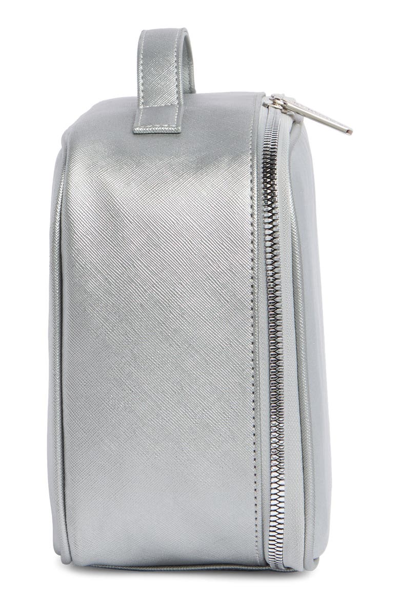 Mirrored Train Case, Alternate, color, SILVER