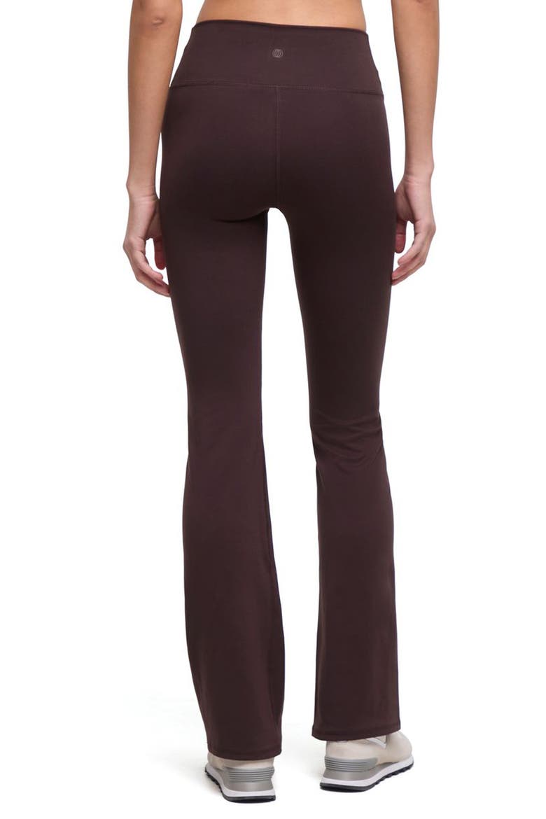 Bea Flare Leggings & Scrunchie Set, Alternate, color, MOLE BROWN/ MULTI