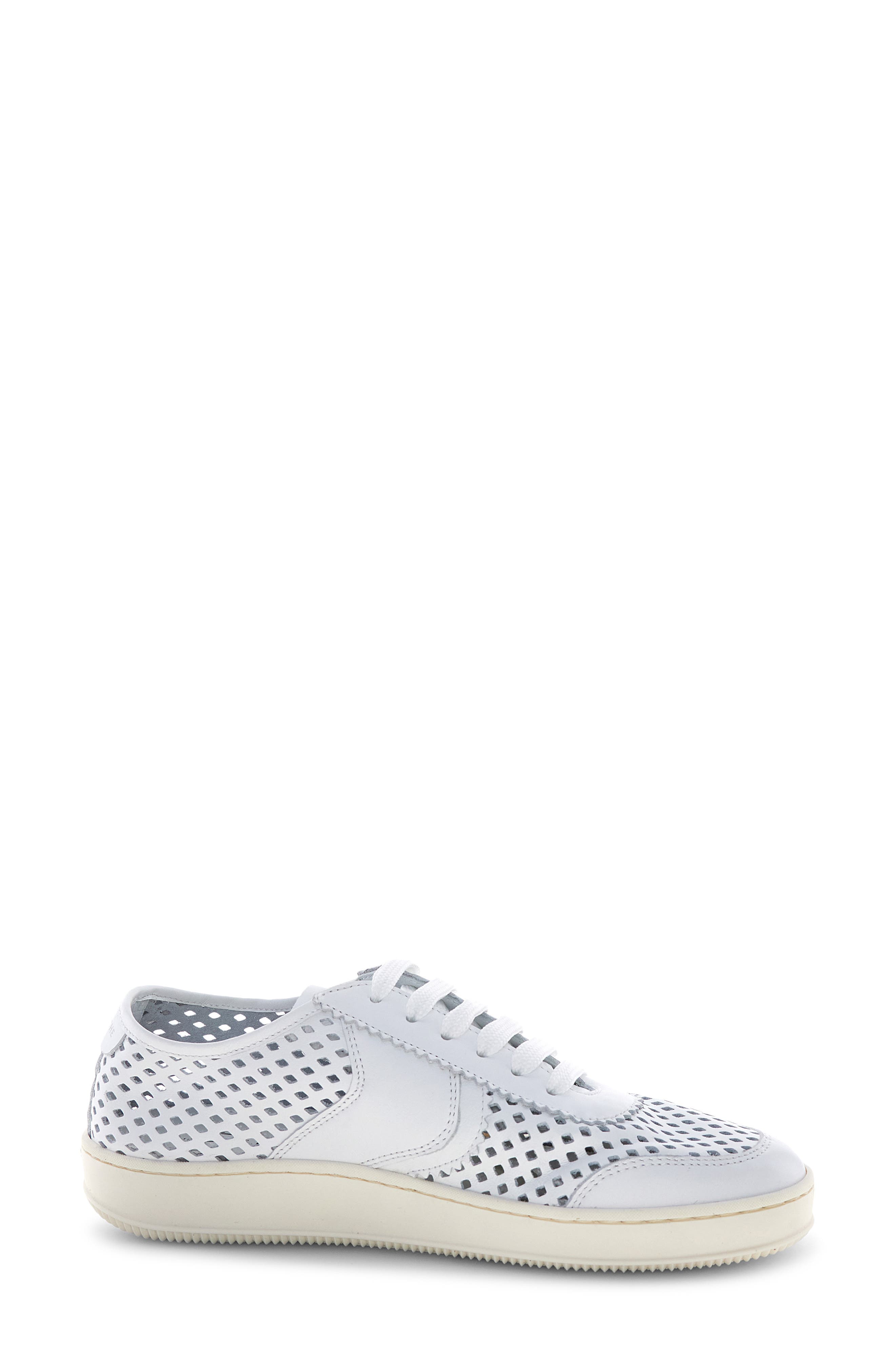 Voile Blanche Rita Perforated Sneaker, Alternate, color, White