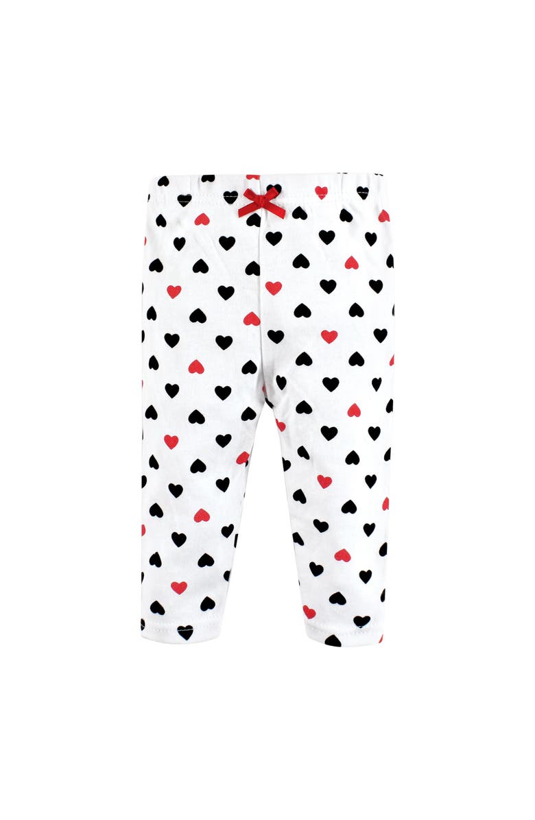 Hudson Baby Cotton Comfort 3Pk Bodysuit, Pants, and Shoes, Alternate, color, Girl Mommy Red Black