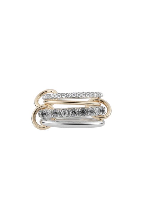 Arla Linked Diamond Rings