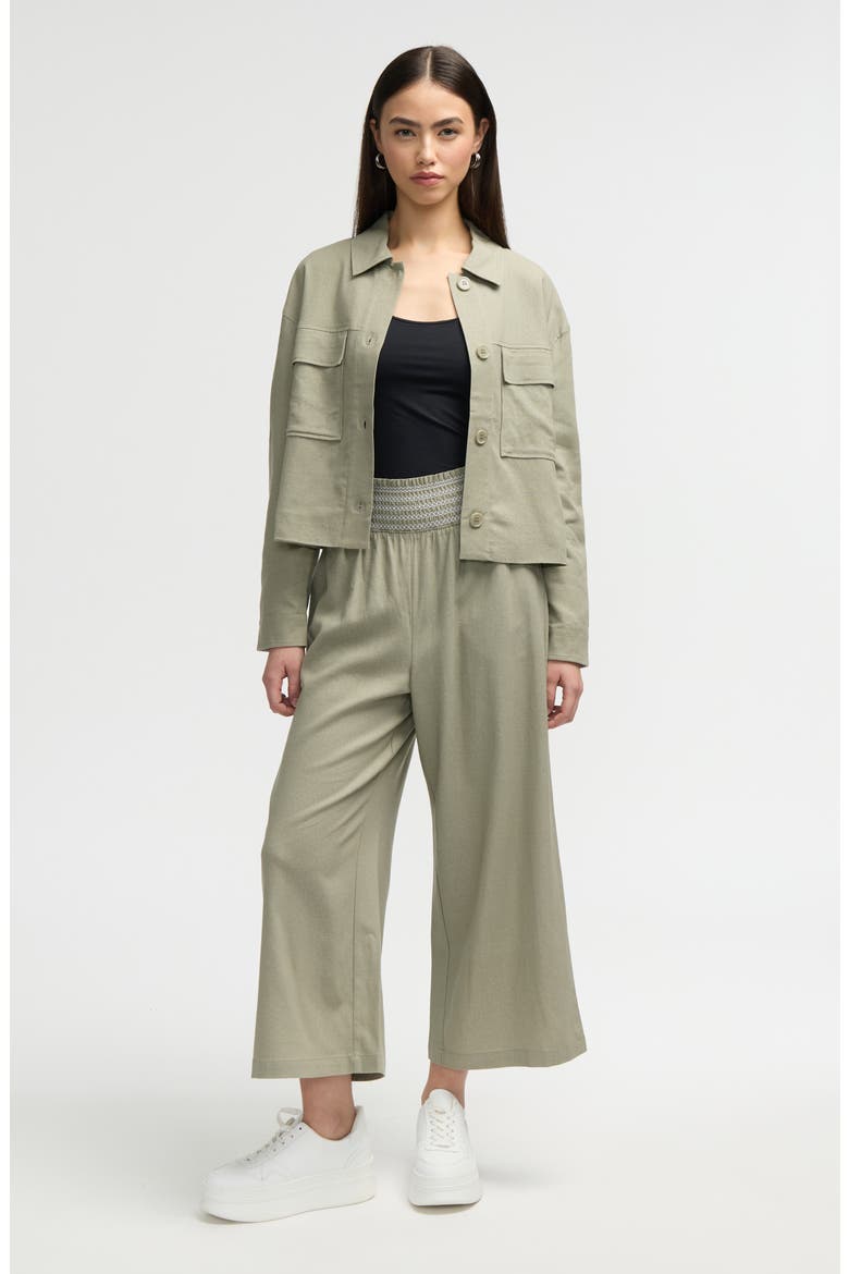 Double Pocket Shacket, Alternate, color, SAGE