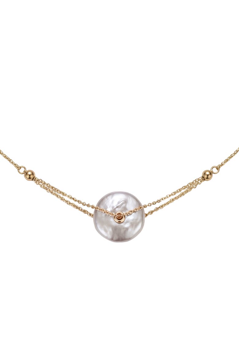 Mabel Pendant Pearl Necklace, Main, color, White