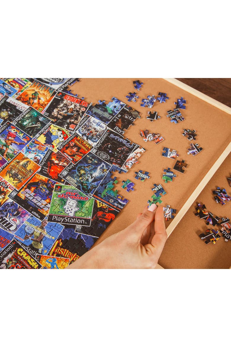 PlayStation Video Game Box Collage 1000-Piece Jigsaw Puzzle, Alternate, color, Multi-Color