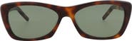 Saint Laurent 58mm Rectangular Sunglasses