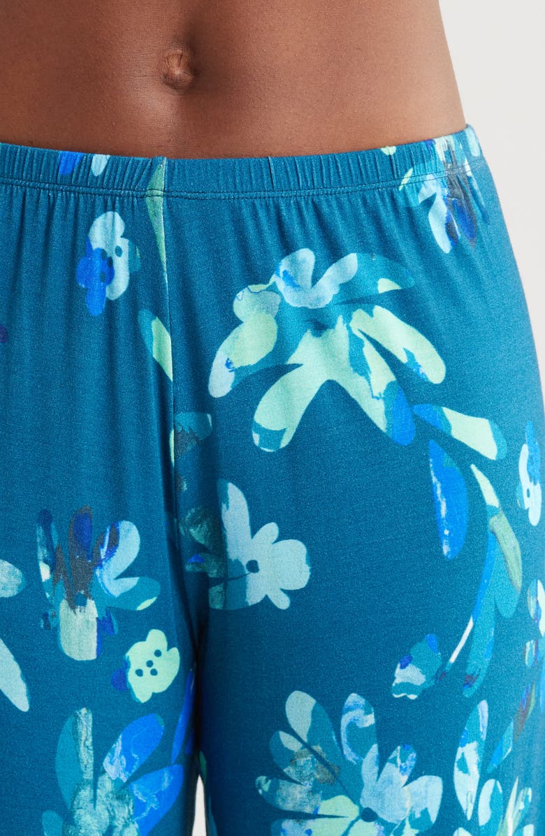 Alivia Sofia Print Pajamas, Alternate, color, Marble Floral Navy/ Jade