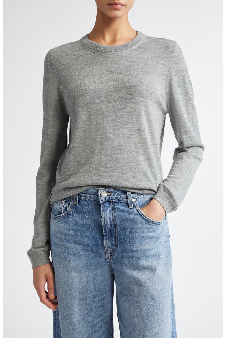 Greta Virgin Wool Sweater, Main, color, ASPHALT