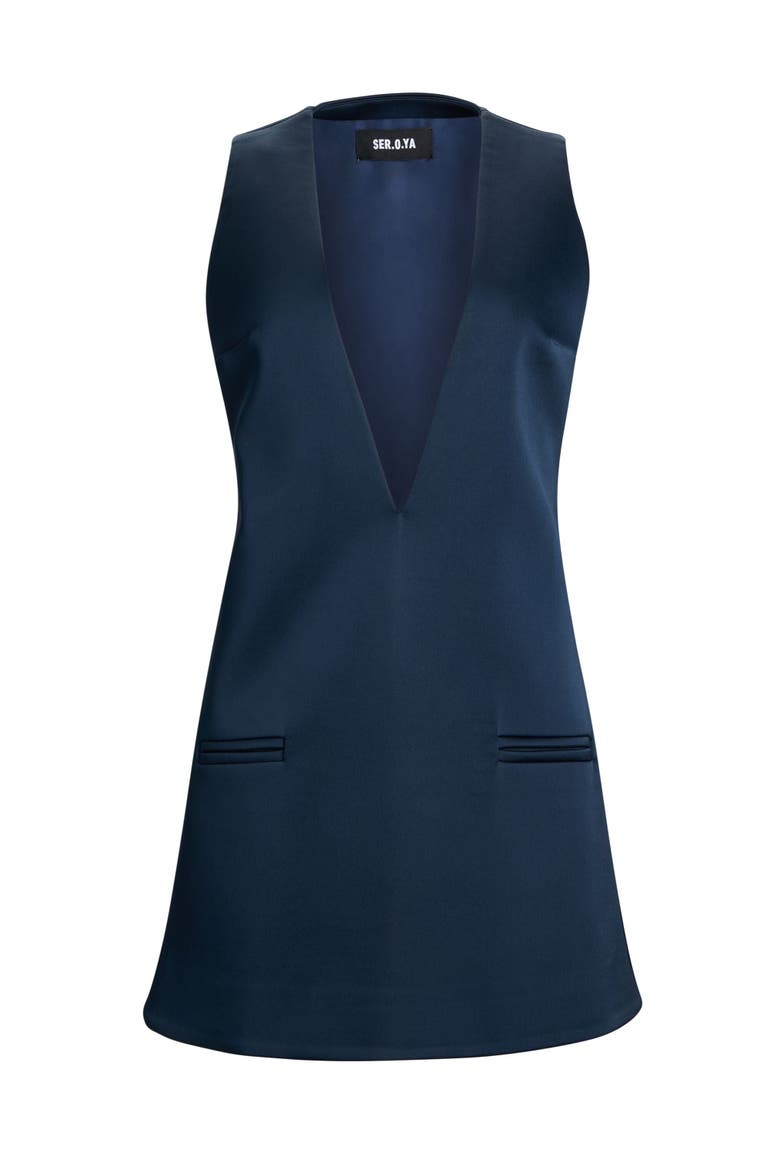 hadley satin tent dress Hadley Satin A Line Dress  SEROYA