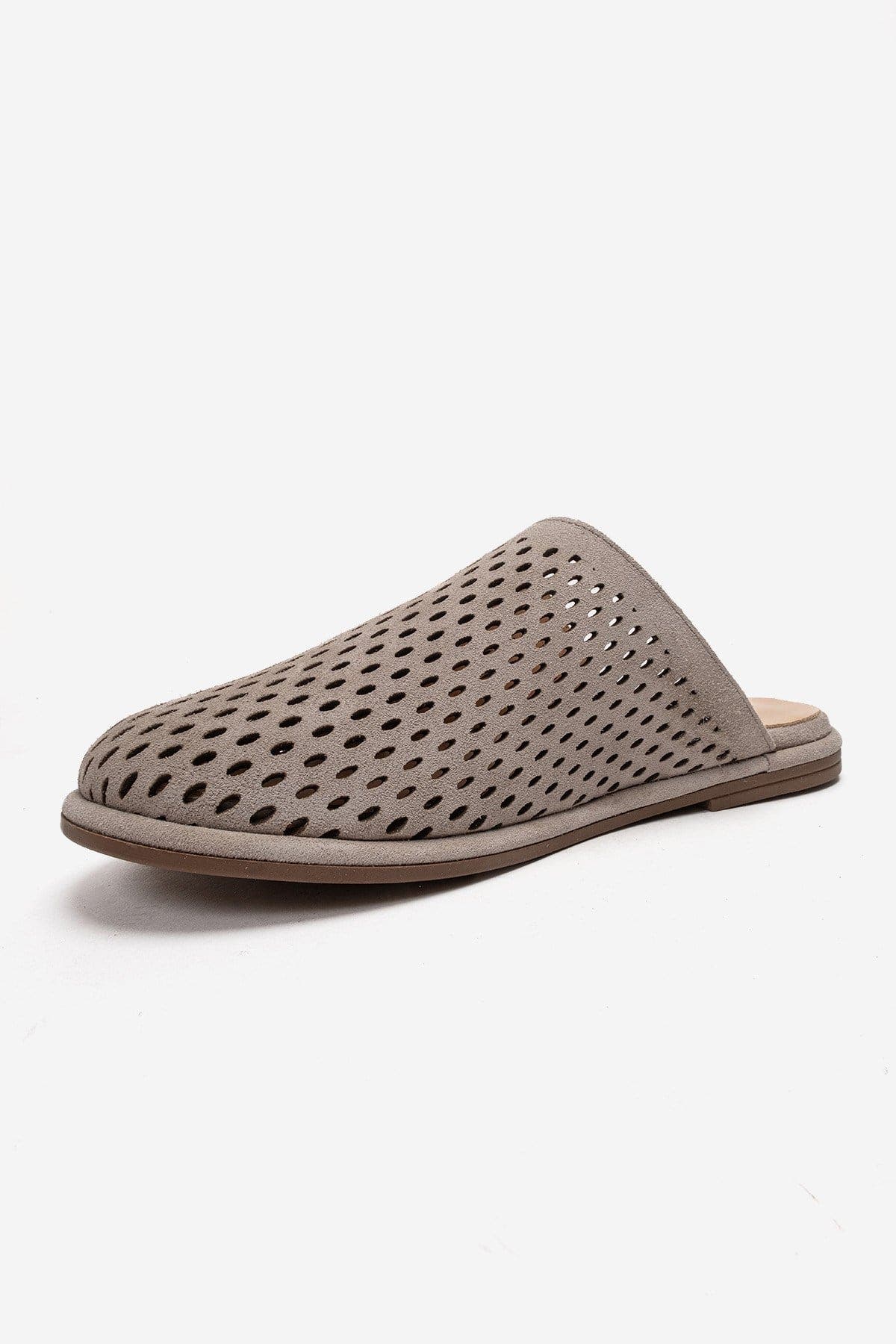 Melara Leather Slip On Mule, Alternate, color, Beige Suede