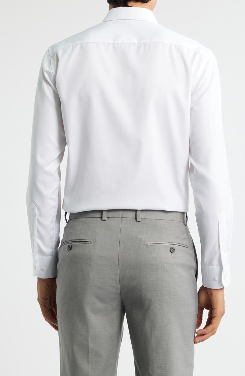 Eterna Slim Fit Non-Iron Cotton Twill Cover Shirt, Alternate, color, White