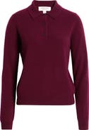 Nordstrom Cashmere Polo Sweater