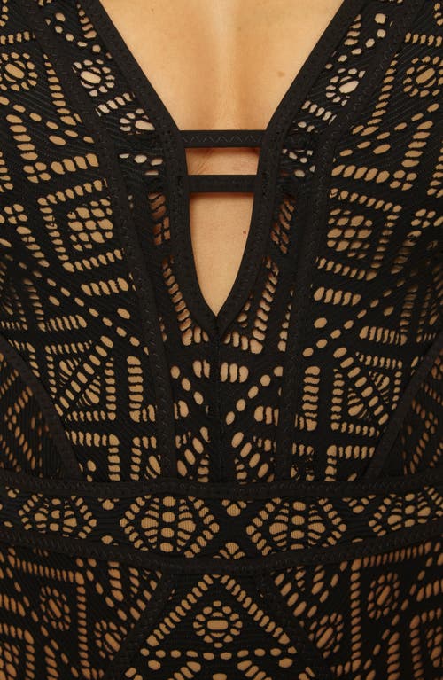 Becca Keyhole One-piece Swimsuit In Multi