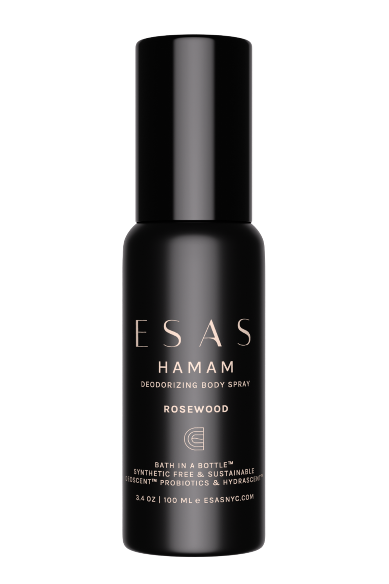 Rosewood Hamam Organic Deo Body Spray - Cedarwood & Crimson Rose, Main, color, Black