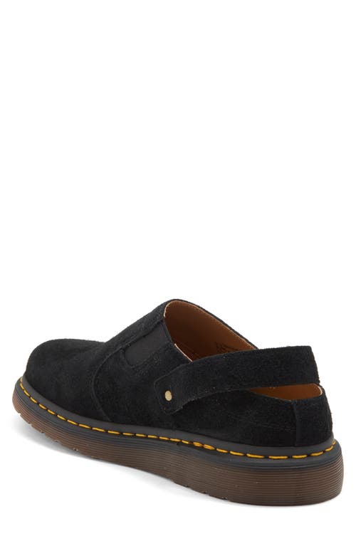 Dr. Martens' Black Isham Desert Oasis Suede Mules In Black