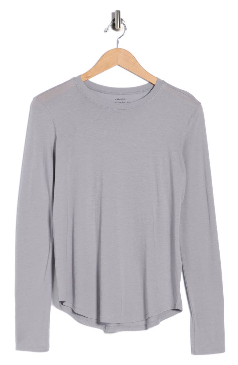 Vince Crewneck Long Sleeve Top, Alternate, color, Piero Blue