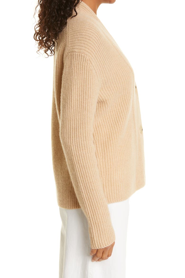 Raised Collar Wool & Cashmere Cardigan (Women) | Nordstrom