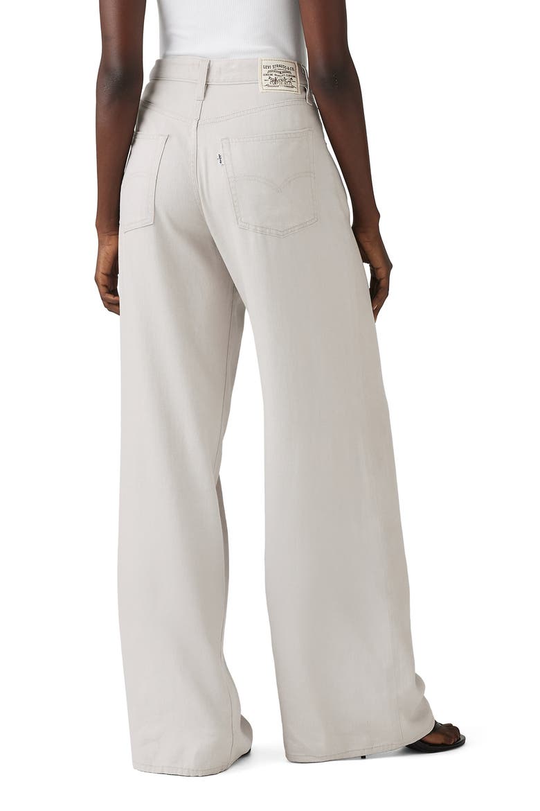 XL Straight Leg Linen Blend Jeans, Alternate, color, CRYSTAL GRAY