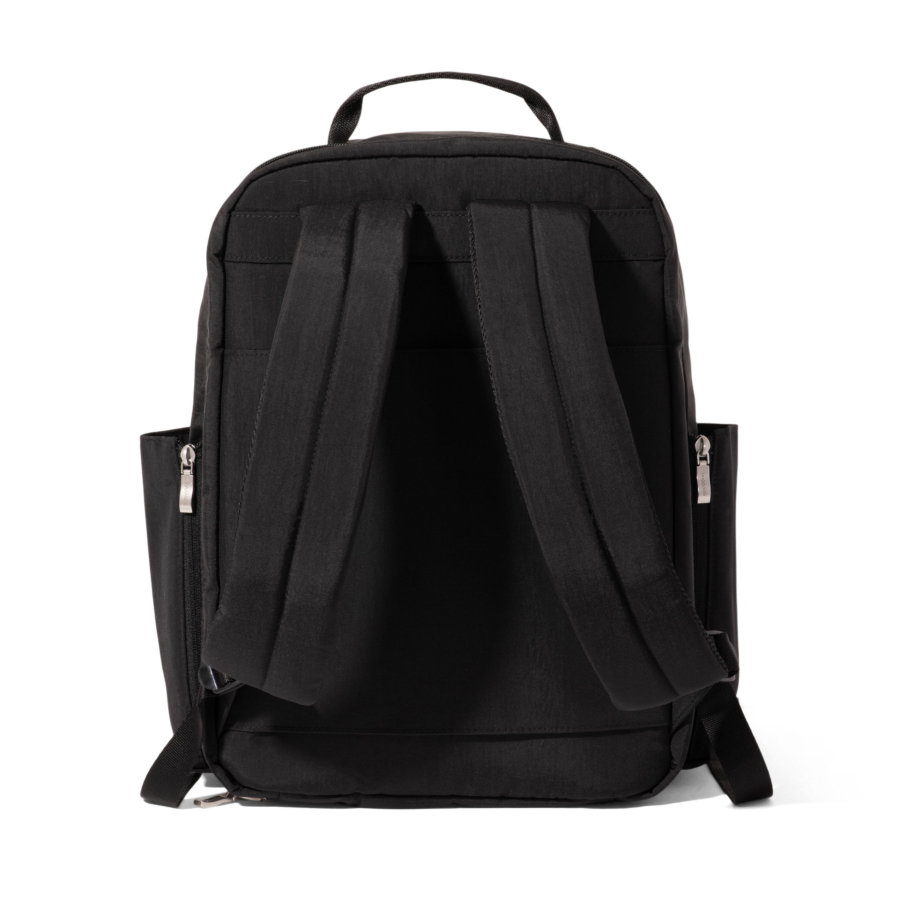 BAGGALLINI Coastal Flip Lock Laptop Backpack, Alternate, color, Black