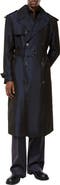 Burberry Long Silk Hoxton Trench Coat