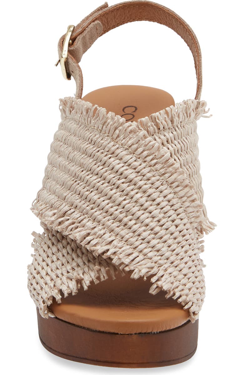 Cordani Wendy2 Raffia Crisscross Slingback Sandal, Alternate, color, Beige