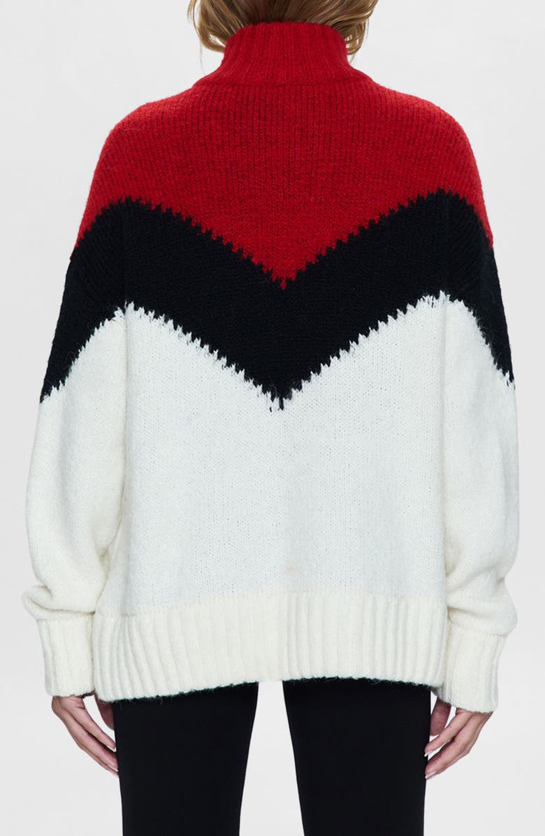 Pistola Maribel Colorblock Half-Zip Sweater, Alternate, color,