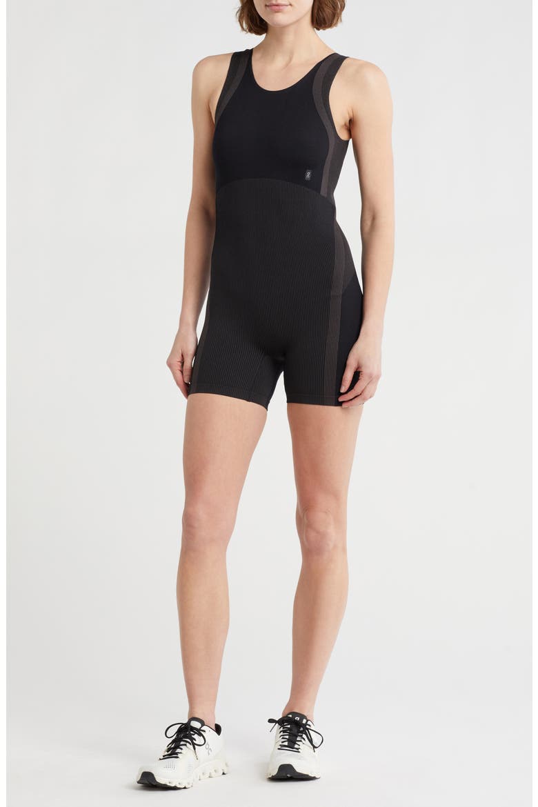 Studio Knit Bodysuit, Main, color, BLACK/ ECLIPSE