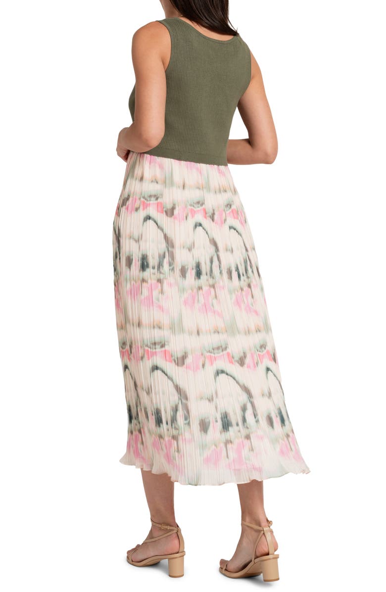 Seraphine Sleeveless Knit & Chiffon Maternity/Nursing Dress, Alternate, color, 