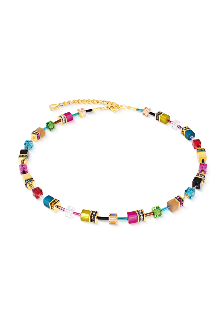 GeoCUBE® Iconic Necklace Multicolor, Main, color, Joy Gold