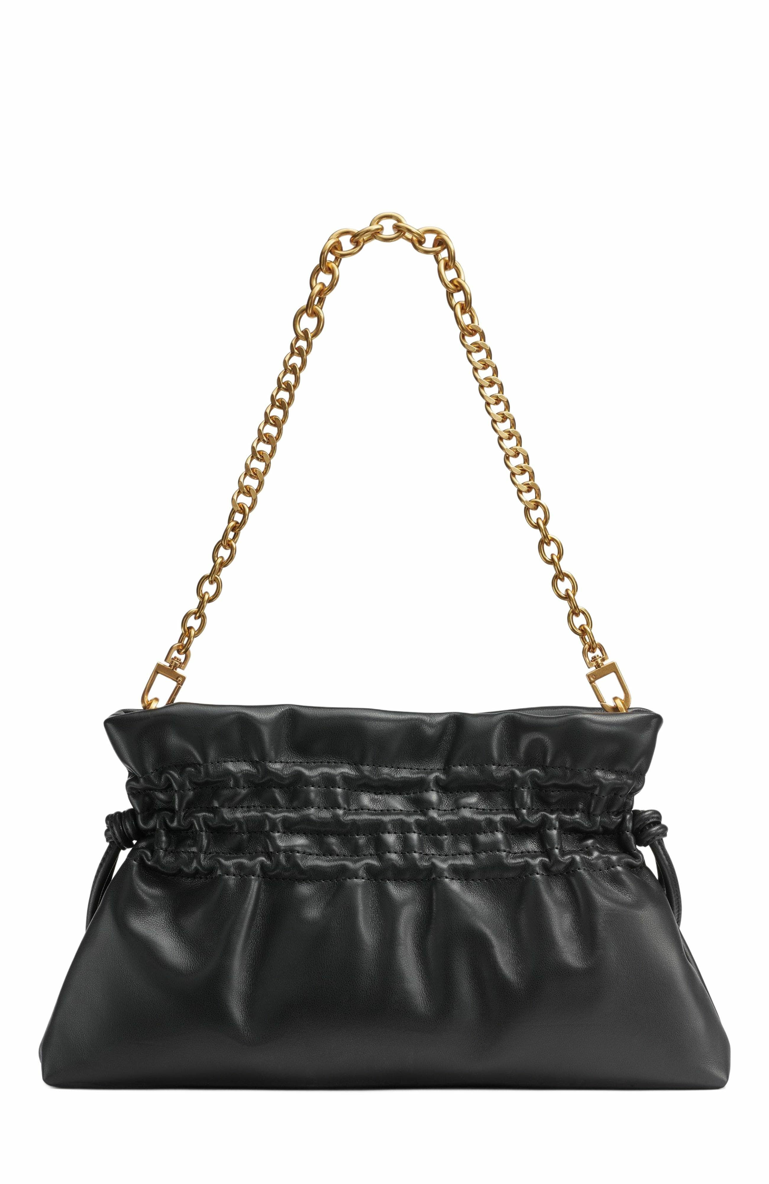 Donna Karan New York Southold Clutch, Alternate, color, Black/Gold