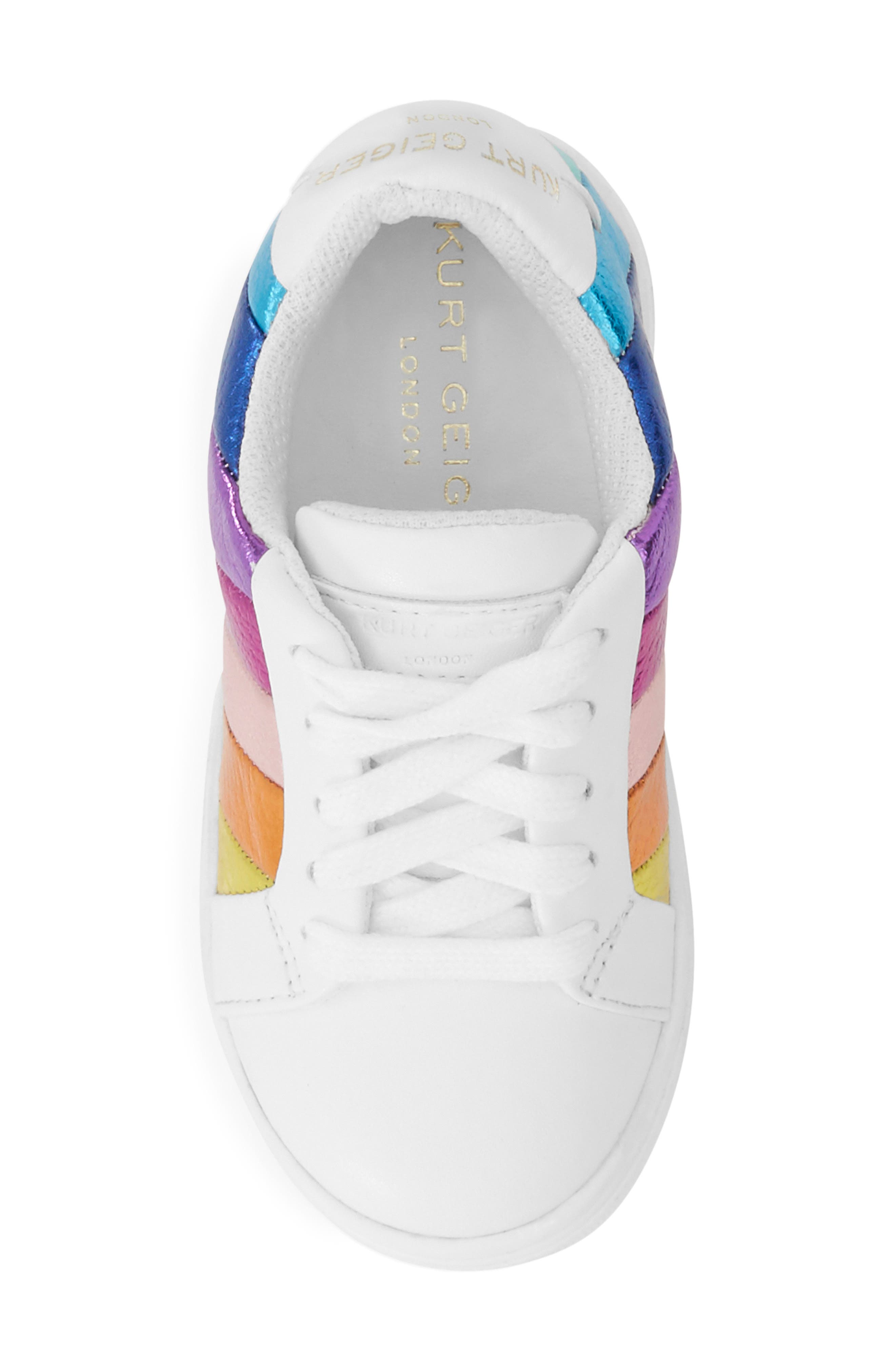 Kurt Geiger London Kids' Mini Lane Stripe Sneaker, Alternate, color, 