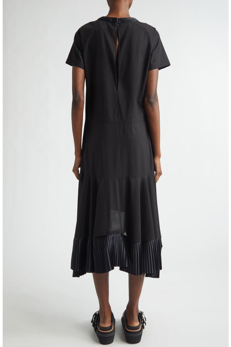 Cotton Broadcloth Dress, Alternate, color, BLACK