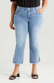 Wit & Wisdom Double Frayed Kick Flare Jeans