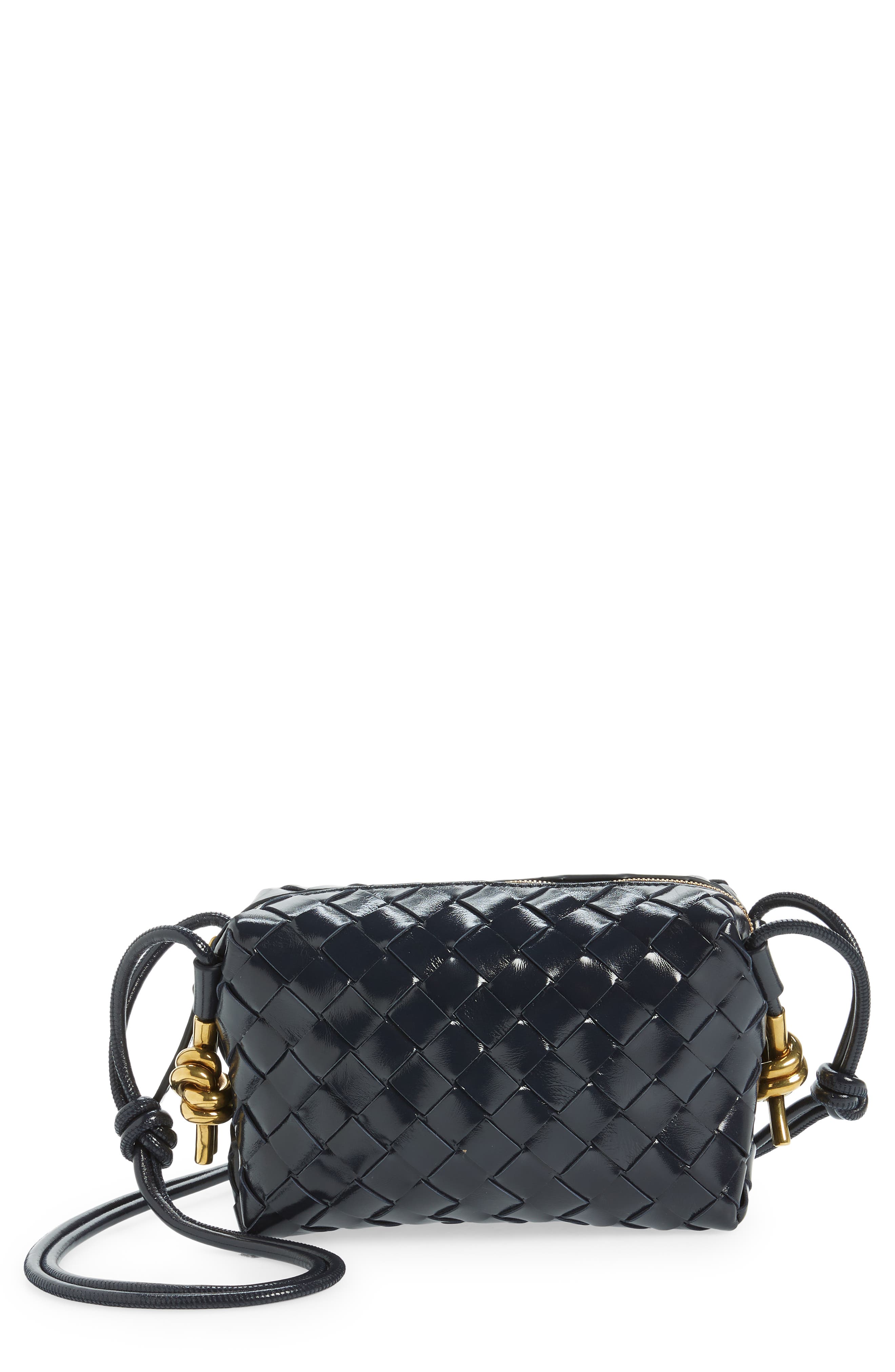 Bottega Veneta Mini Loop Intrecciato Leather Camera Bag, Main, color, 