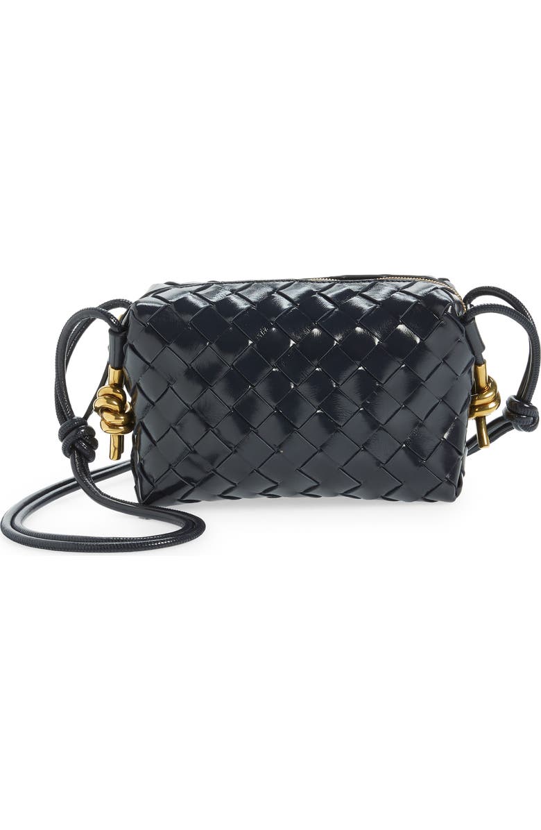 Bottega Veneta Mini Loop Intrecciato Leather Camera Bag, Main, color,