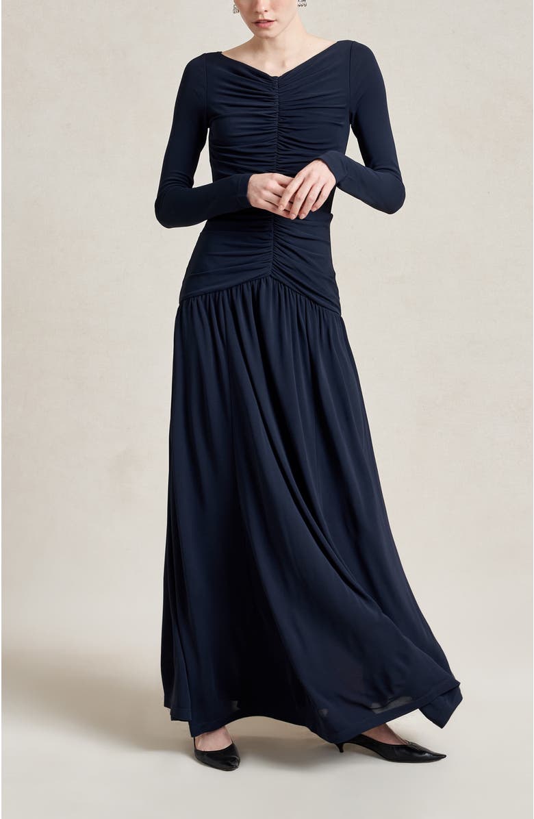 La Ligne Rosalie Dress, Alternate, color, Midnight