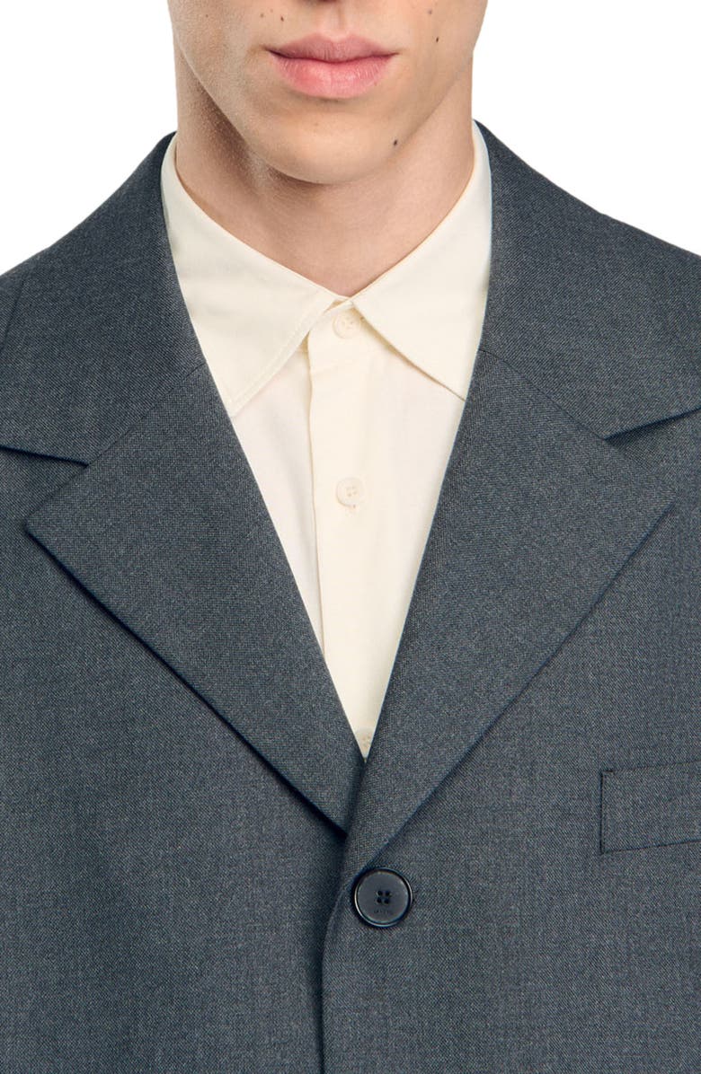 SANDRO Oversized suit jacket, Alternate, color, 