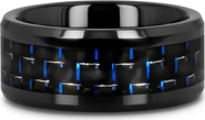 Thorsten AVITUS Carbon Fiber Inlay Beveled Ceramic Ring