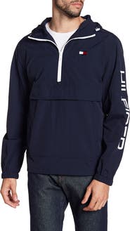 Tommy Hilfiger Taslan Retro Half-Zip Hooded Pullover