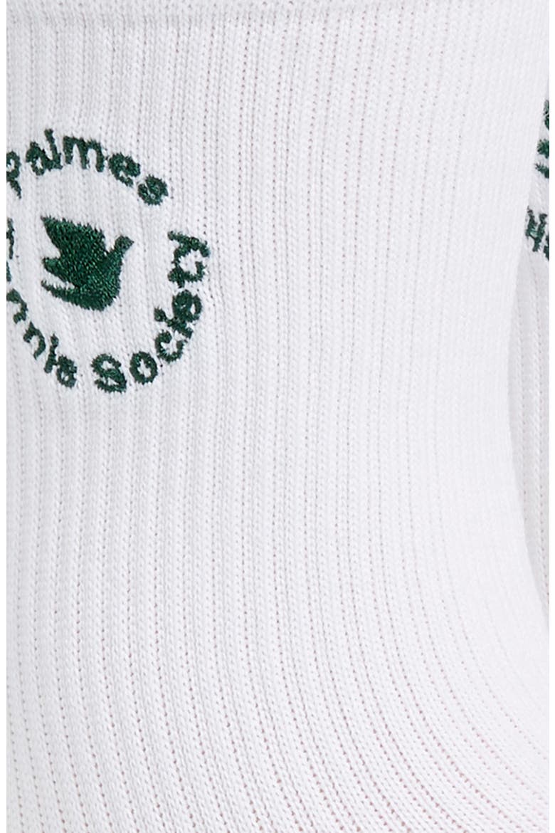 2-Pack Logo Embroidered Crew Socks, Alternate, color, WHITE