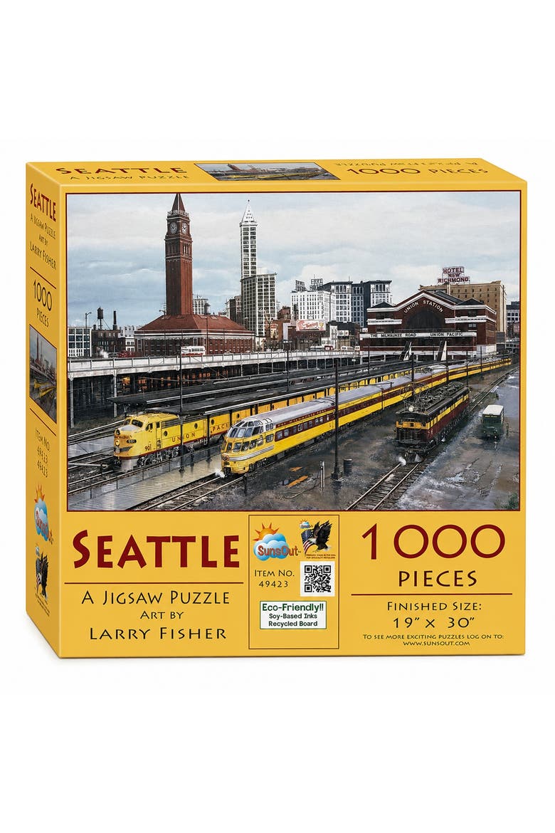 Seattle 1000 piece Jigsaw Puzzle for Adults, Main, color, Multicolor