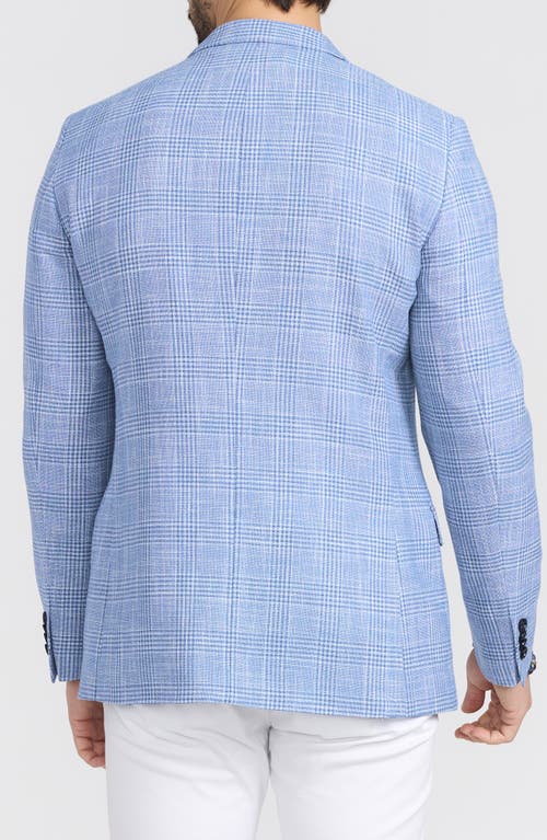 Cricketeer Glen Plaid Cotton Blend Sport Coat In Blue
