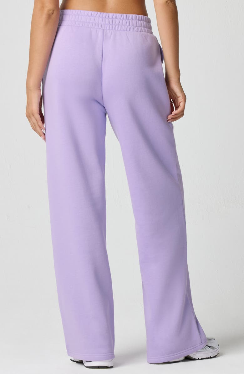 Florence by Mills Rosette Wide Leg Sweatpants, Alternate, color, Millie Lavender
