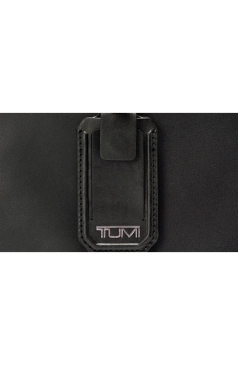 TUMI Harrison Gregory Leather Sling Bag, Alternate, color, Black Bombe