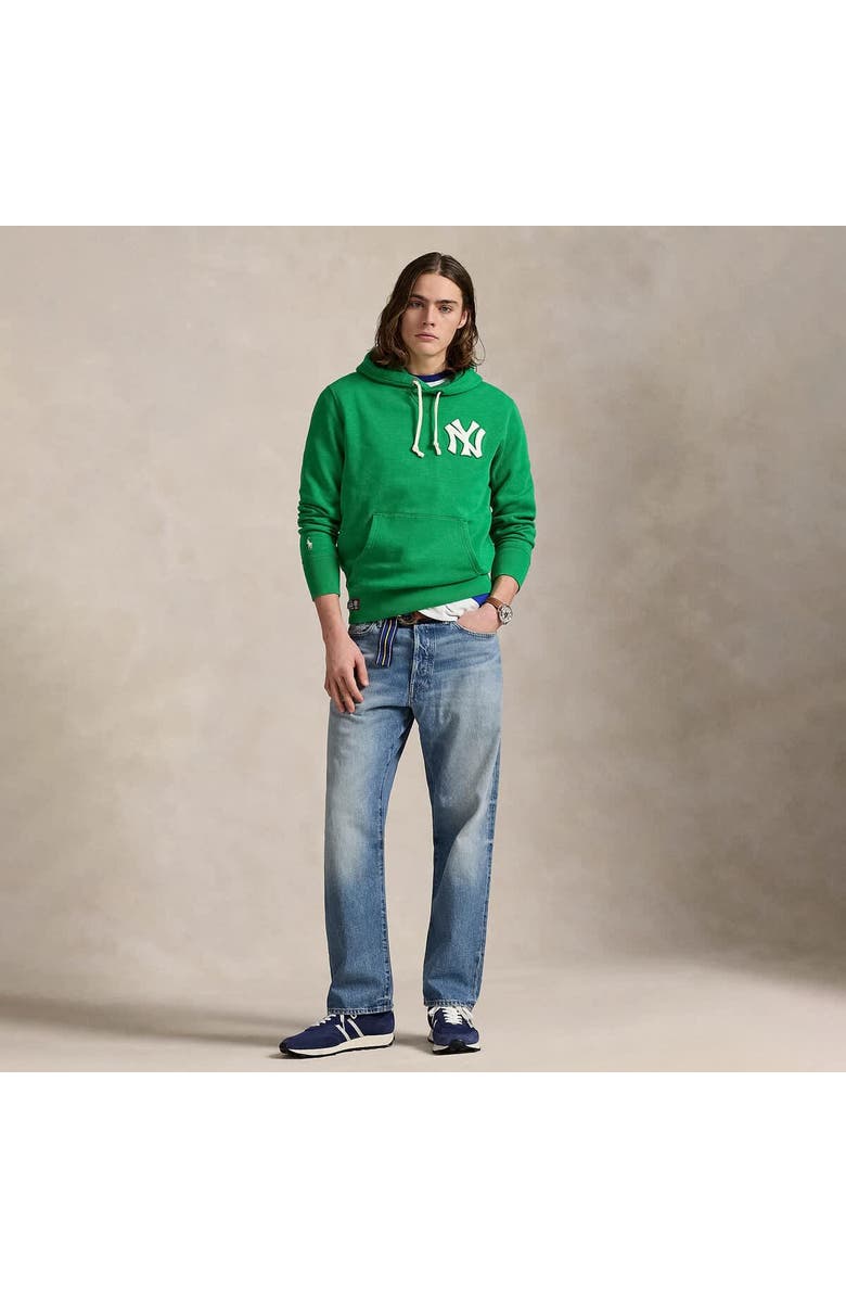 Polo Ralph Lauren Green Yankees  Fleece Hoodie, Alternate, color, 
