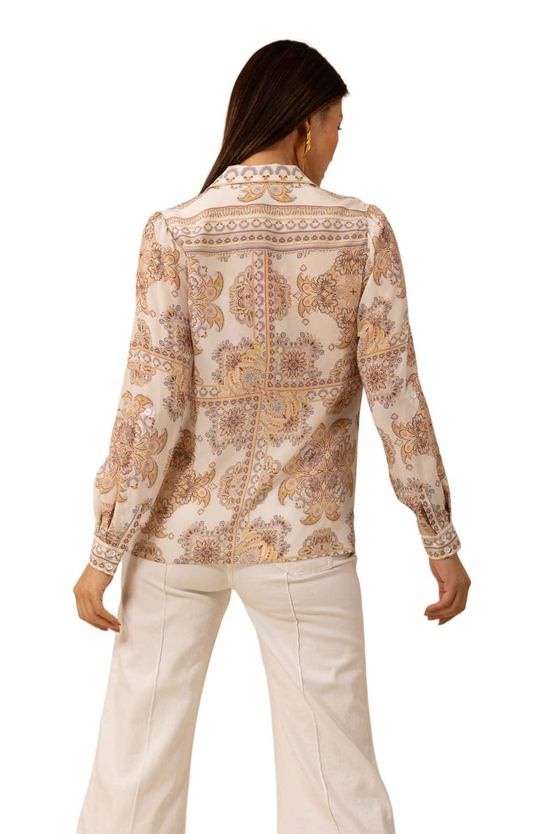 Hale Bob Madilynn Silk Blouse, Alternate, color,
