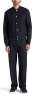 Manière De Voir Savin Pinstripe Bomber Jacket