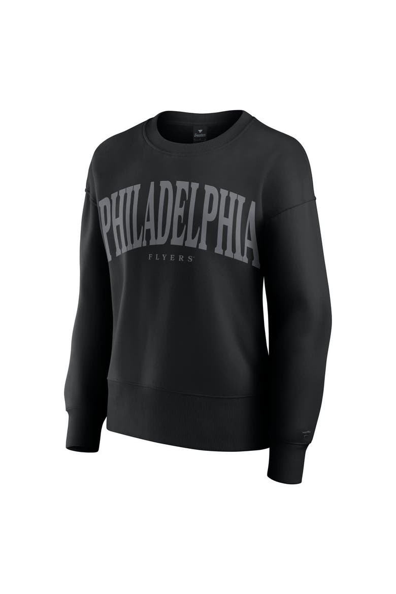 Women's Fanatics  Black Philadelphia Flyers Elements Flow Pullover Sweatshirt, Alternate, color, Black