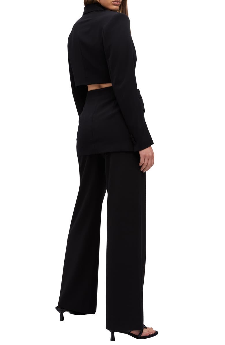 Bardot Cassian Cutout Blazer, Alternate, color, 